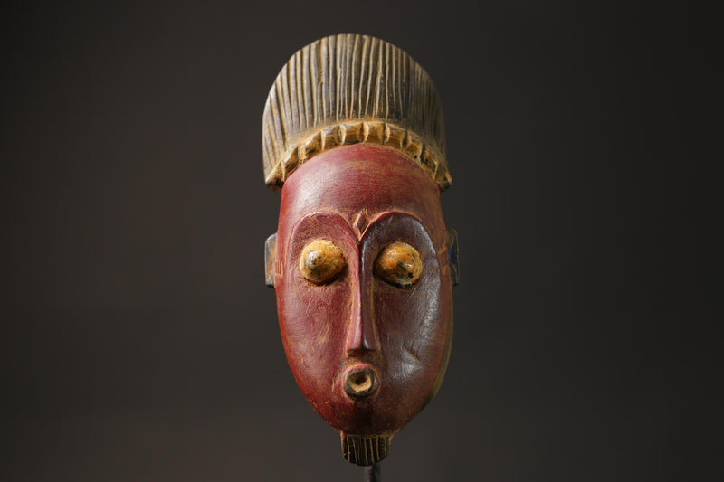 African mask antiques tribal Guro Mask vintage African Art Baule Antique Masks for wall-8637