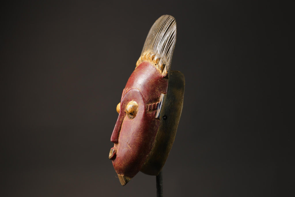 African mask antiques tribal Guro Mask vintage African Art Baule Antique Masks for wall-8637