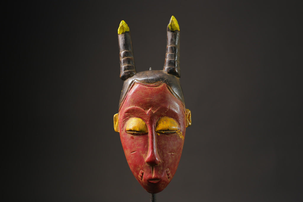 African mask antiques tribal art Face  Antiques Tribal Face Hanging Guro Masks for wall-8645