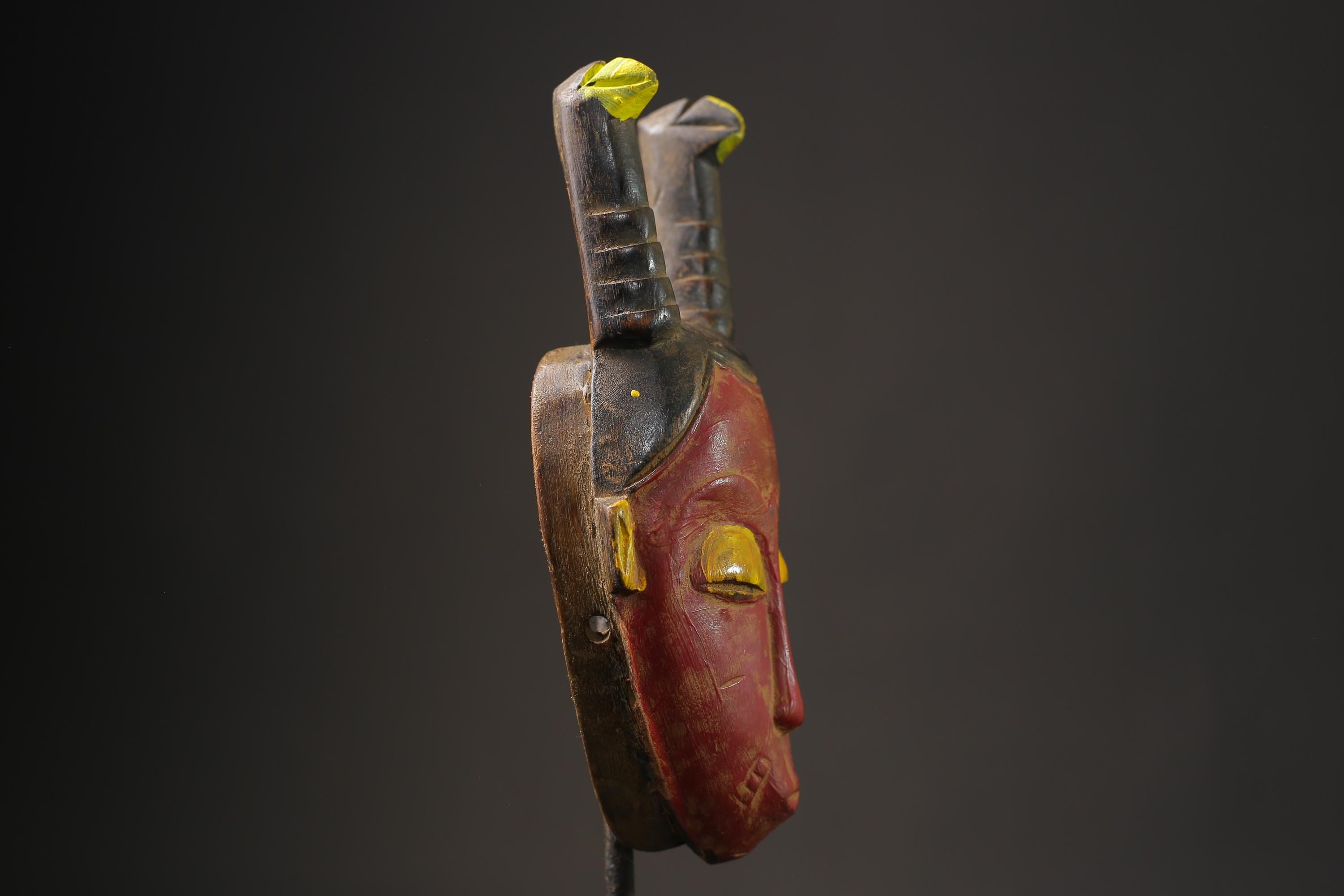 African mask antiques tribal art Face  Antiques Tribal Face Hanging Guro Masks for wall-8645