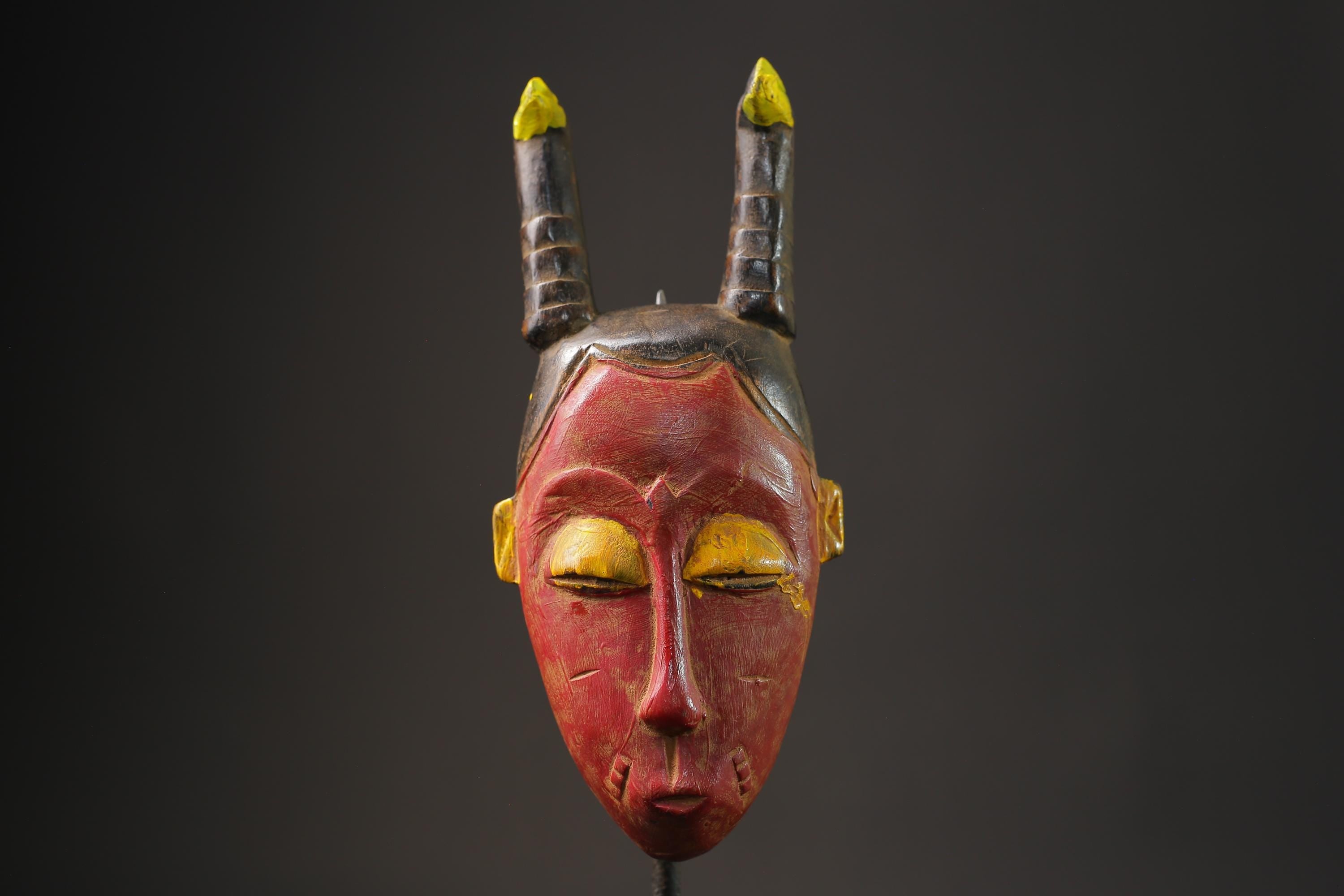 African mask antiques tribal art Face  Antiques Tribal Face Hanging Guro Masks for wall-8645
