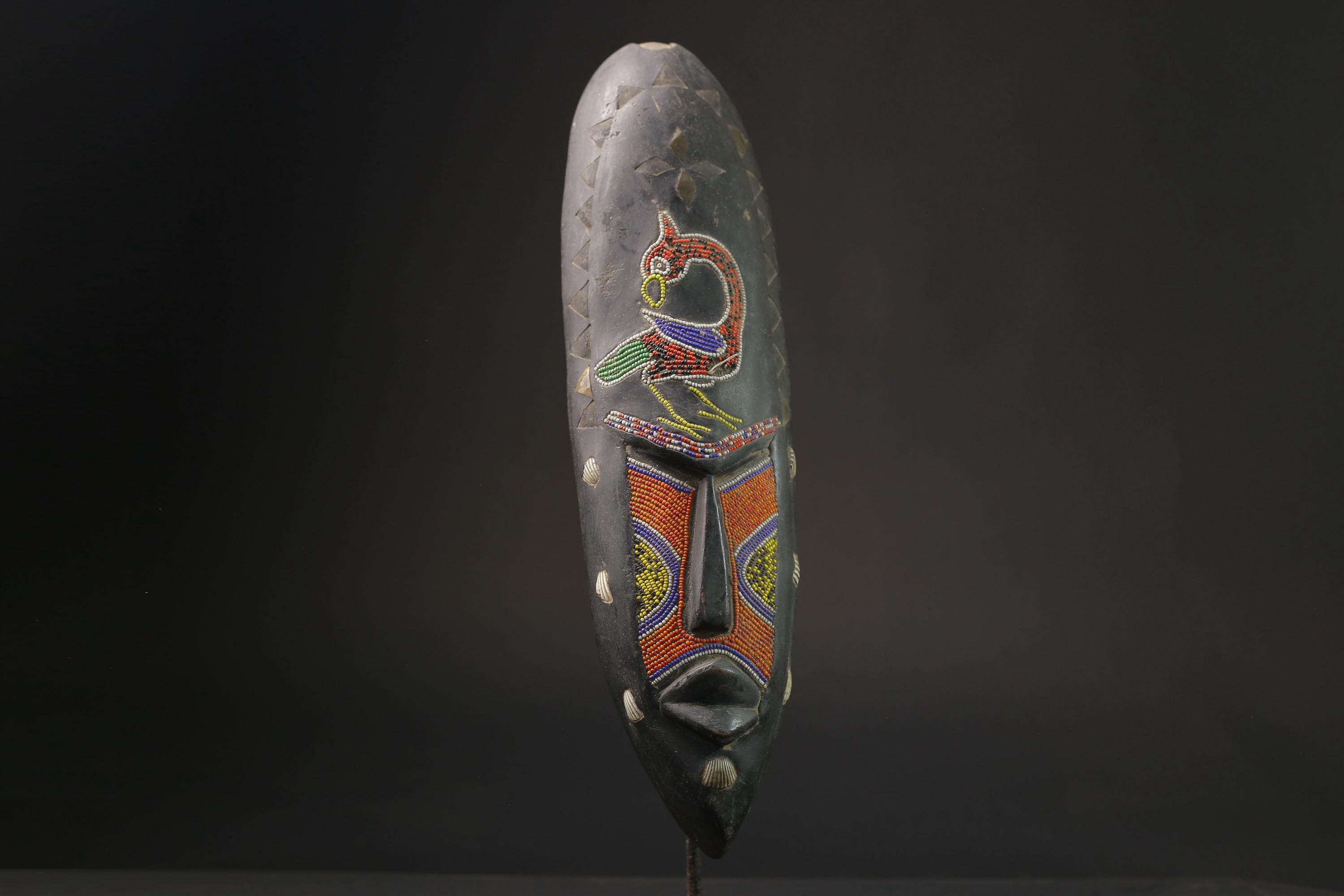 African Tribal Wood masks Hand Carved Décor Vintage African Tribe's Masks for wall-7082