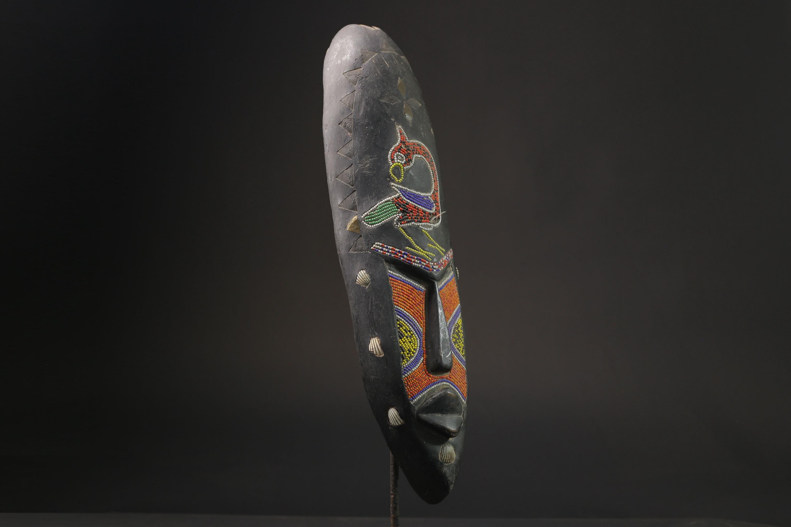 African Tribal Wood masks Hand Carved Décor Vintage African Tribe's Masks for wall-7082