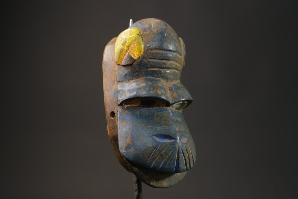 African mask antiques tribal GURO Passport Mask tribal one piece Home Décor-8642