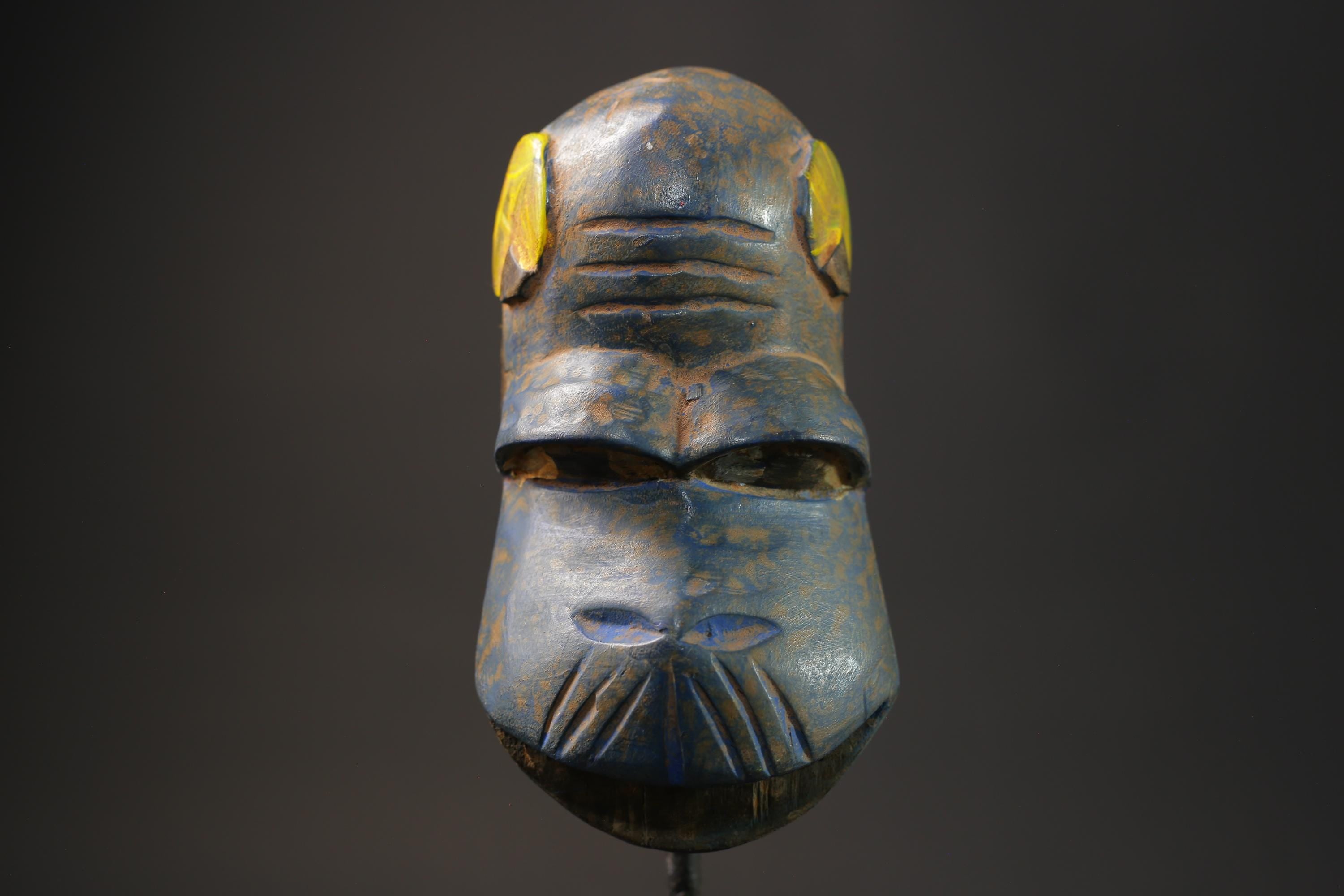 African mask antiques tribal GURO Passport Mask tribal one piece Home Décor-8642