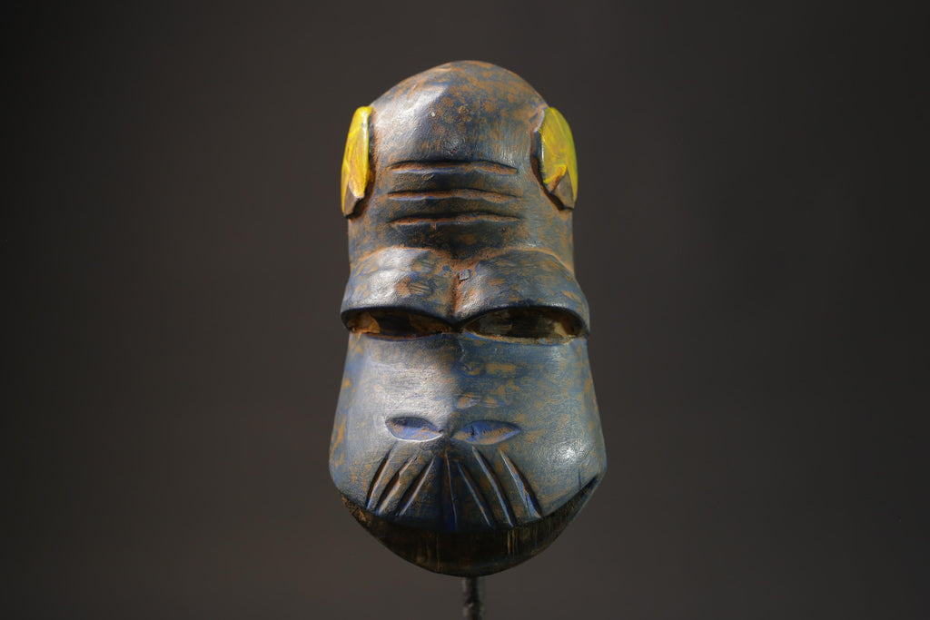 African mask antiques tribal GURO Passport Mask tribal one piece Home Décor-8642