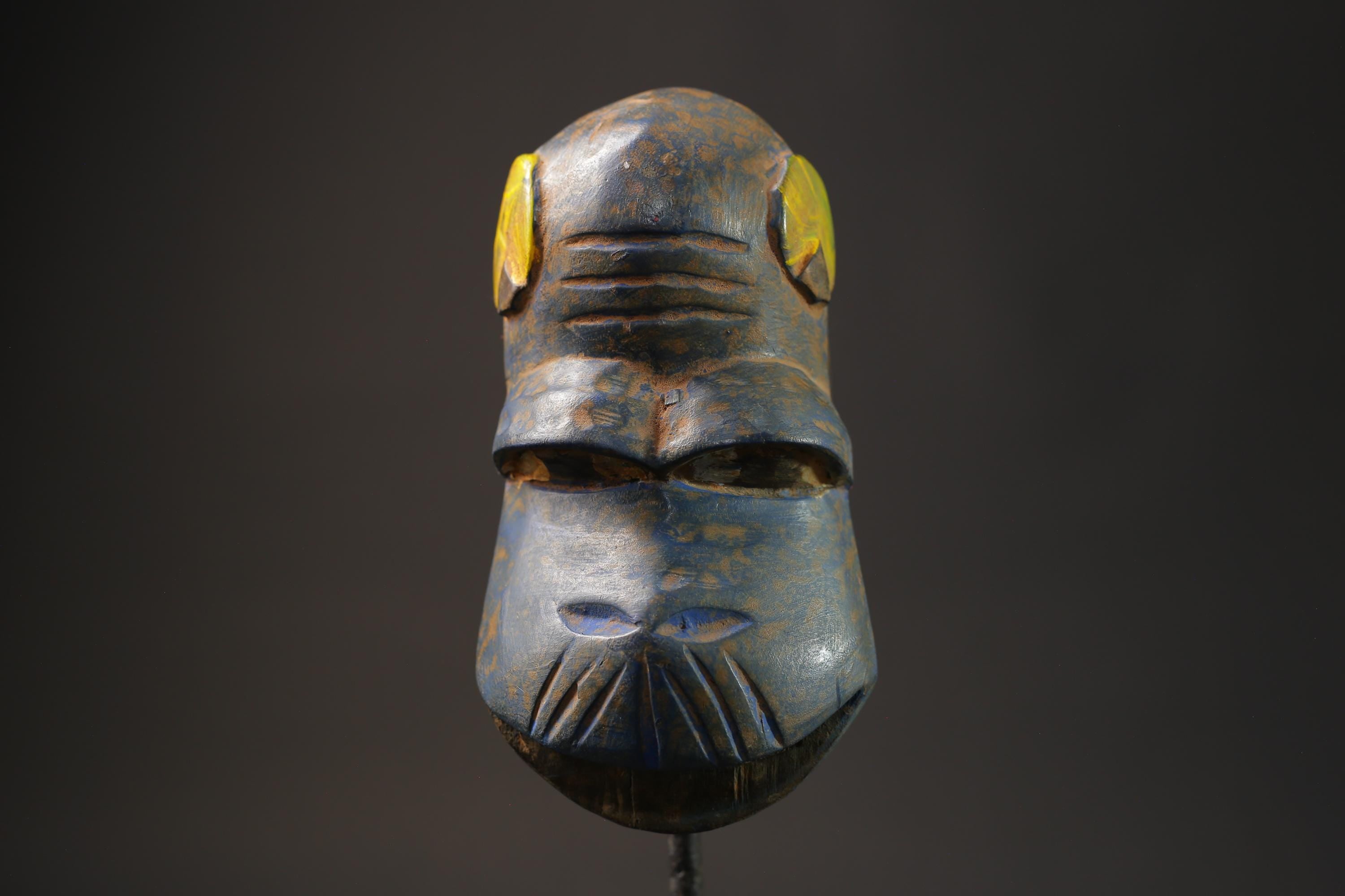 African mask antiques tribal GURO Passport Mask tribal one piece Home Décor-8642