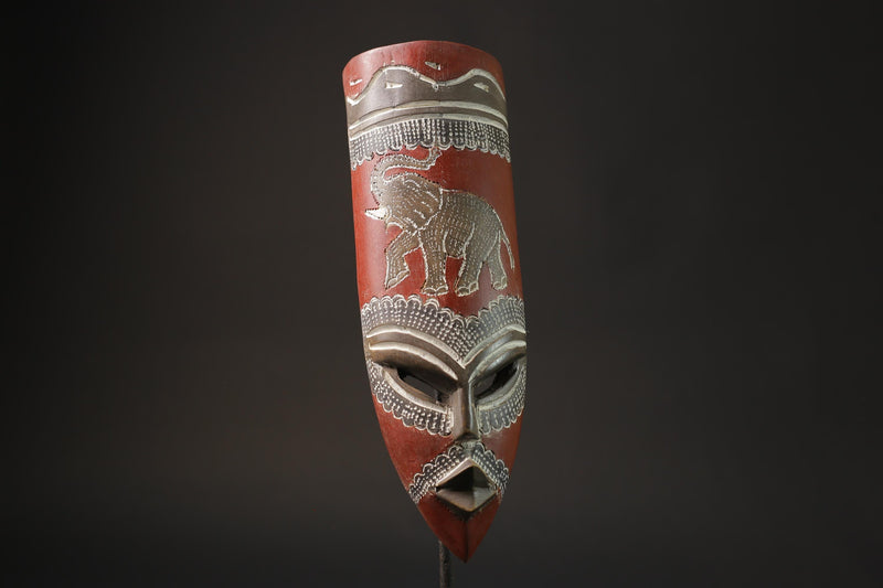 africa mask Handmade Sese Wood 'Protect the Jungle African Mask GHANA-7145