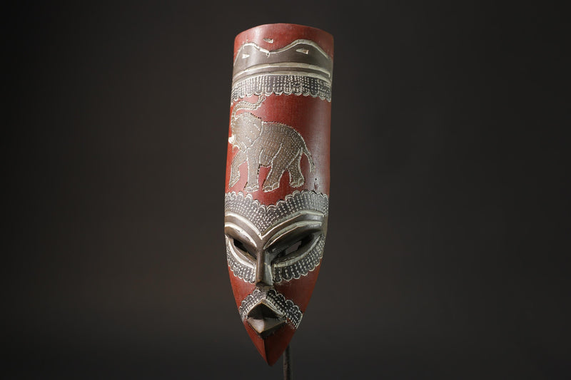 africa mask Handmade Sese Wood 'Protect the Jungle African Mask GHANA-7145