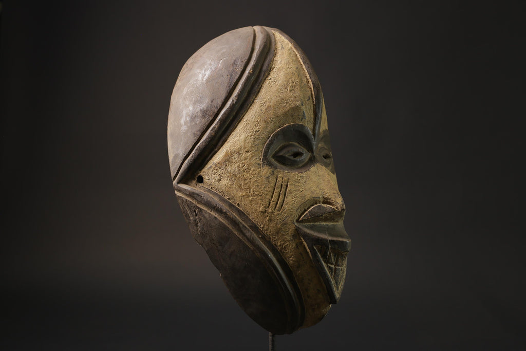 African wood mask antiques Hand Carved Antique collected Fang Masks for wall- 2784
