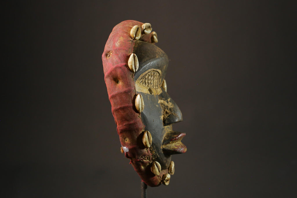 African mask wood African real figure vintage African masks for wall Dan Kran Kaogle-G1108