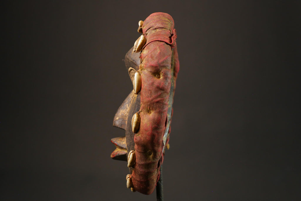 African mask wood African real figure vintage African masks for wall Dan Kran Kaogle-G1108