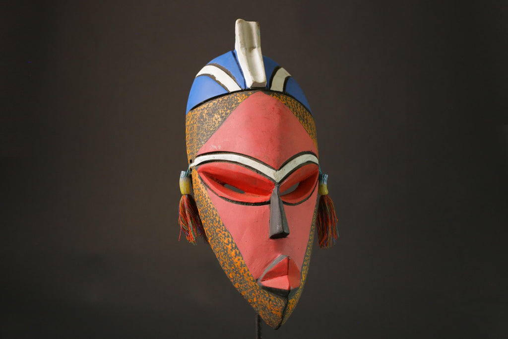 African wood mask antiques Home Décor Hand Carved Wall Hanging GHANA Masks for wall-7447