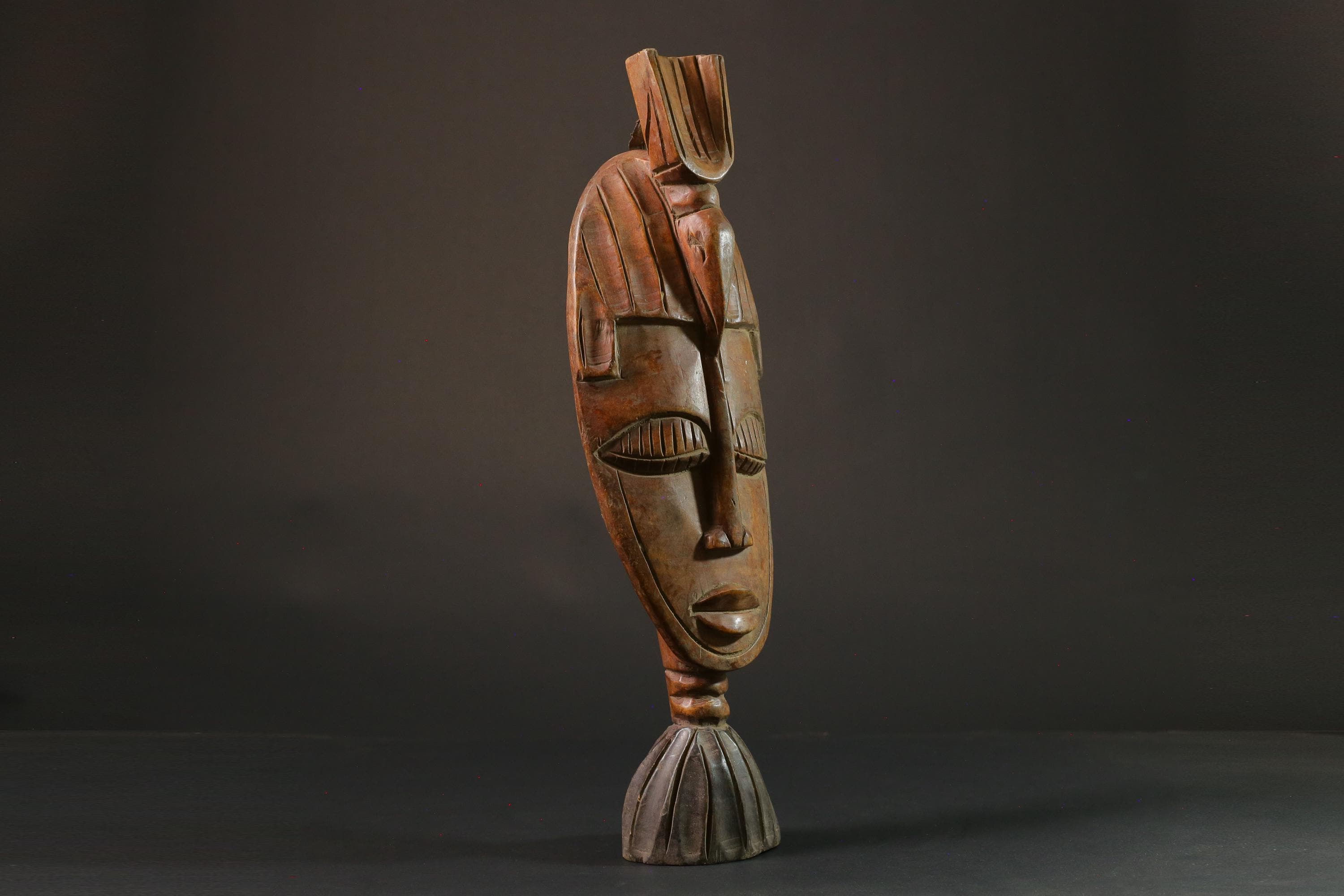 African wood mask Traditional vintage art tribal one piece Home Décor Art Wall Decor Handmade Guru Tribe-7421
