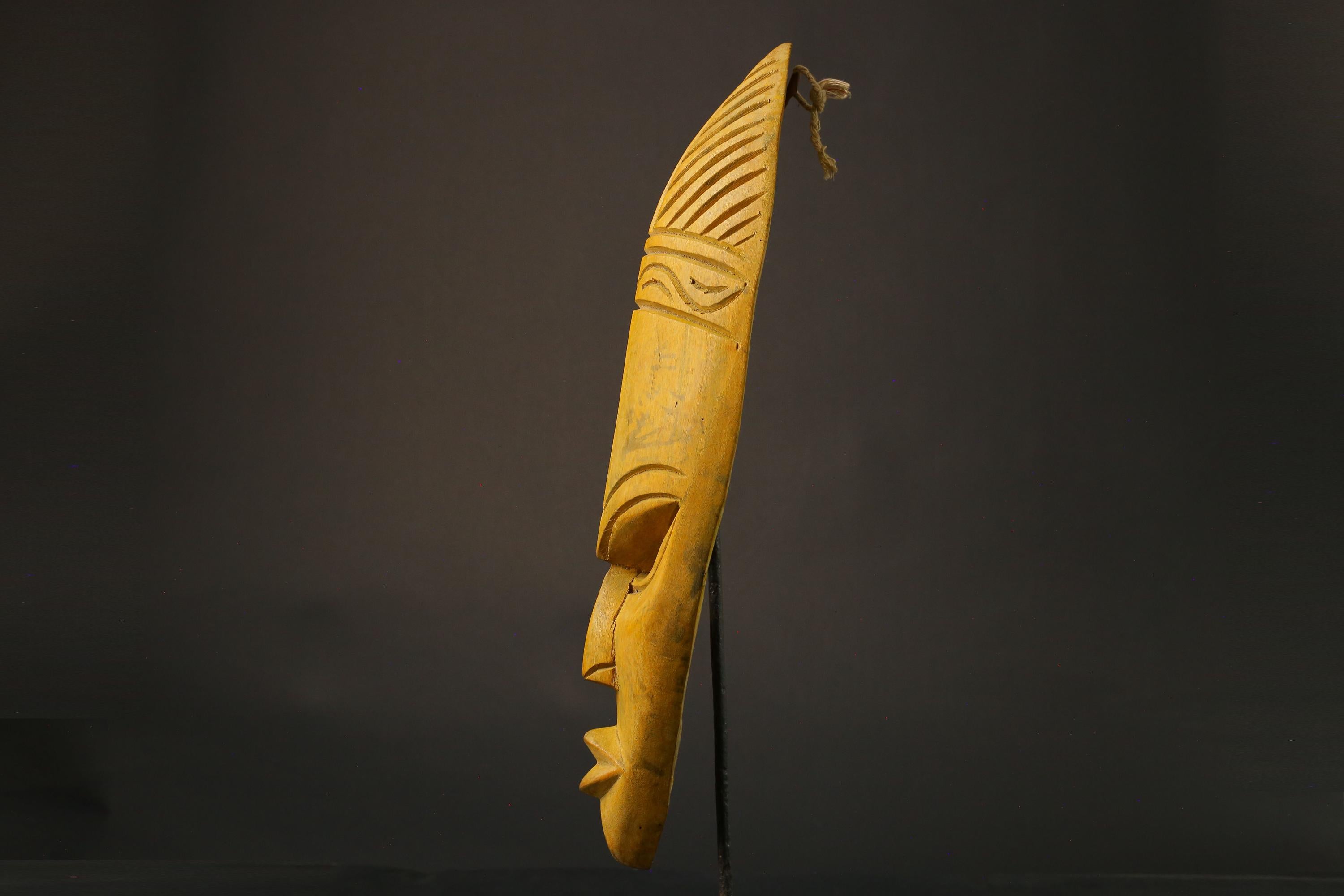 African wood mask antiques Home Décor Hand Carved Masks Handmade Ghana-7422