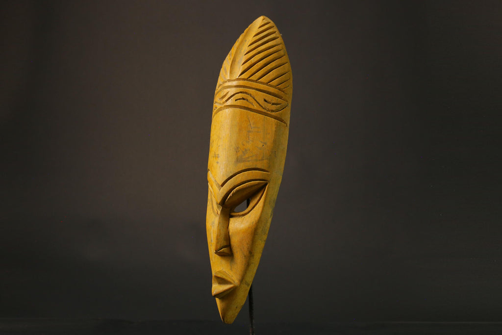 African wood mask antiques Home Décor Hand Carved Masks Handmade Ghana-7422