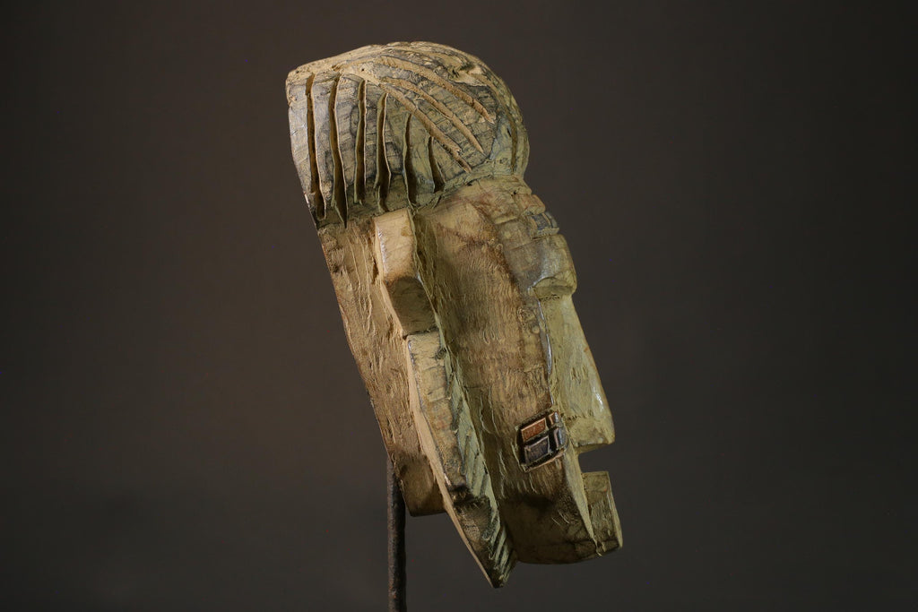 African mask Guru wood African real figure vintage African masks for wall -7425