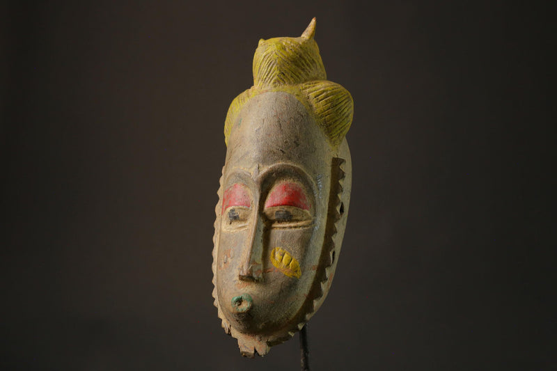 African mask wood African real figure vintage African masks for wall Guro african mask Home Décor-7459