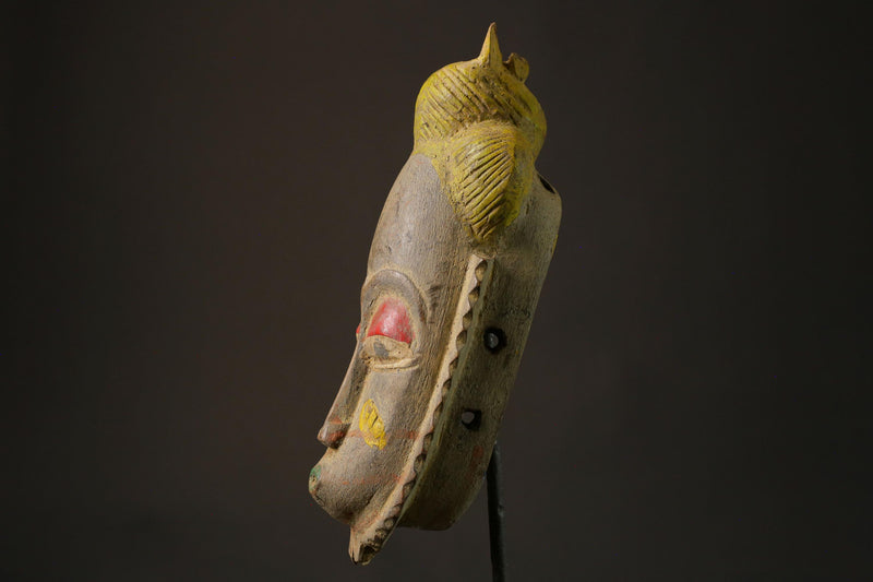 African mask wood African real figure vintage African masks for wall Guro african mask Home Décor-7459