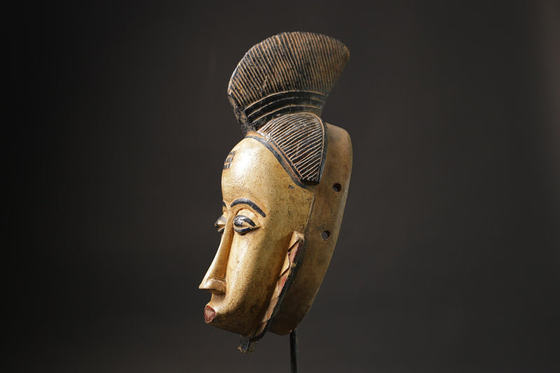 African Mask Baule Antique African Masks Wall Hanging Antiques Primitive Masks for wall-G2495