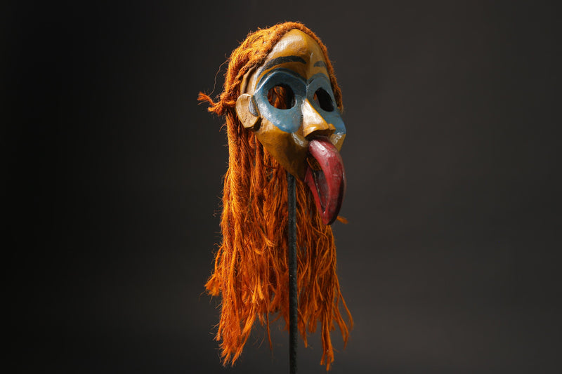 African Tribal Wood masks Dan Liberia Mask Primitive Handmade Collectibles Masks for wall-G2496