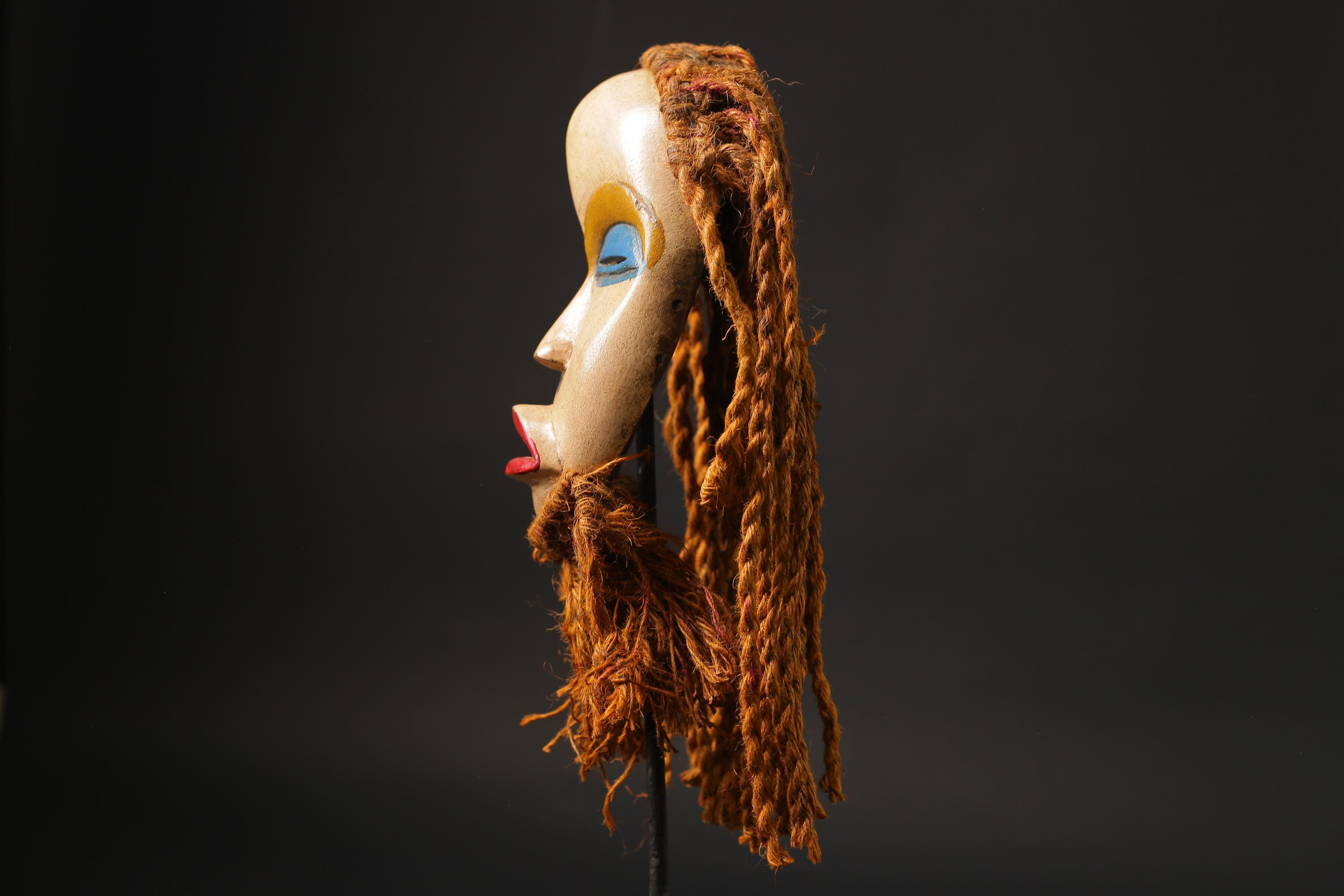 African Mask Traditional African wooden mask from the Dan Home Décor Masks for wall-G2498