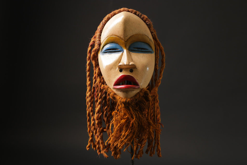 African Mask Traditional African wooden mask from the Dan Home Décor Masks for wall-G2498