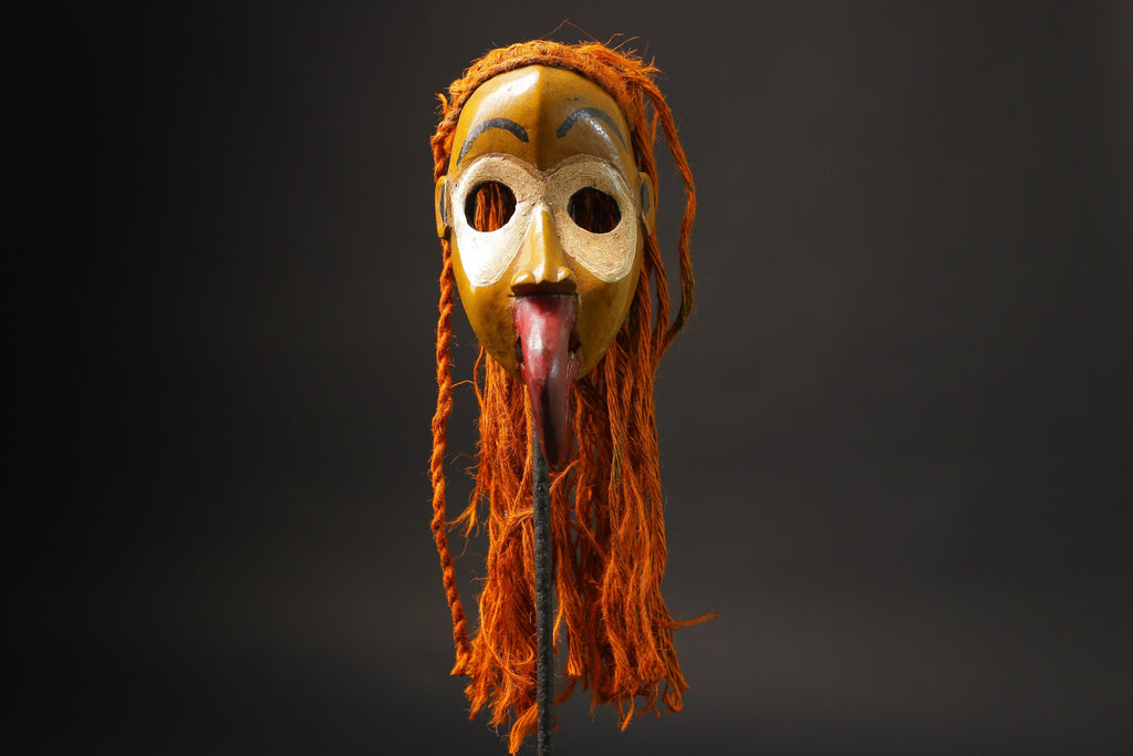 African Tribal Wood masks Dan Liberia Mask Primitive Handmade Collectibles Masks for wall-G2500