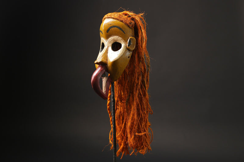 African Tribal Wood masks Dan Liberia Mask Primitive Handmade Collectibles Masks for wall-G2500