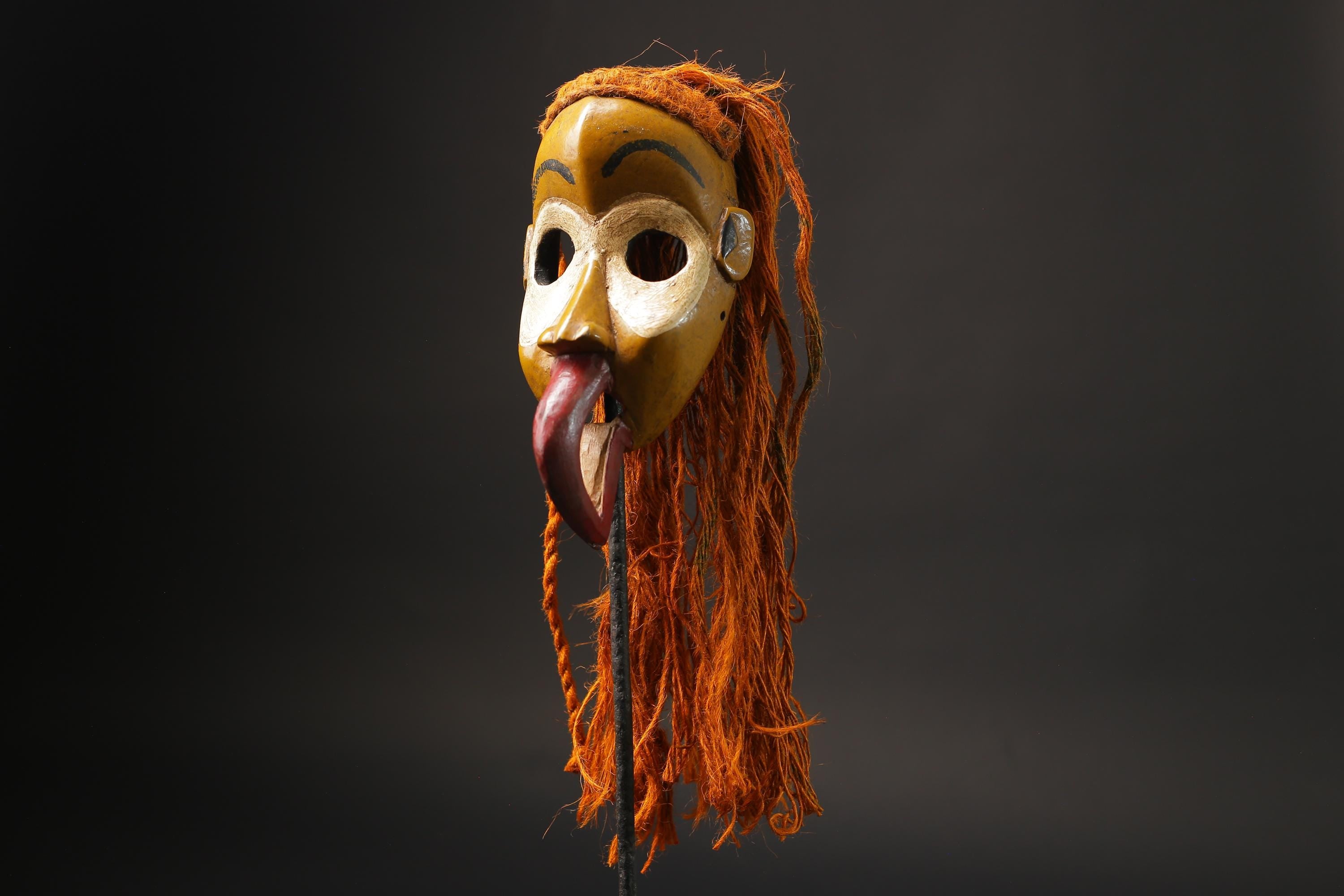 African Tribal Wood masks Dan Liberia Mask Primitive Handmade Collectibles Masks for wall-G2500