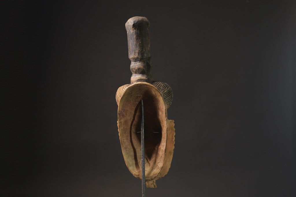 African Tribal Wood masks  Baule Antique Wall Hanging Antiques Primitive Masks for wall-9954