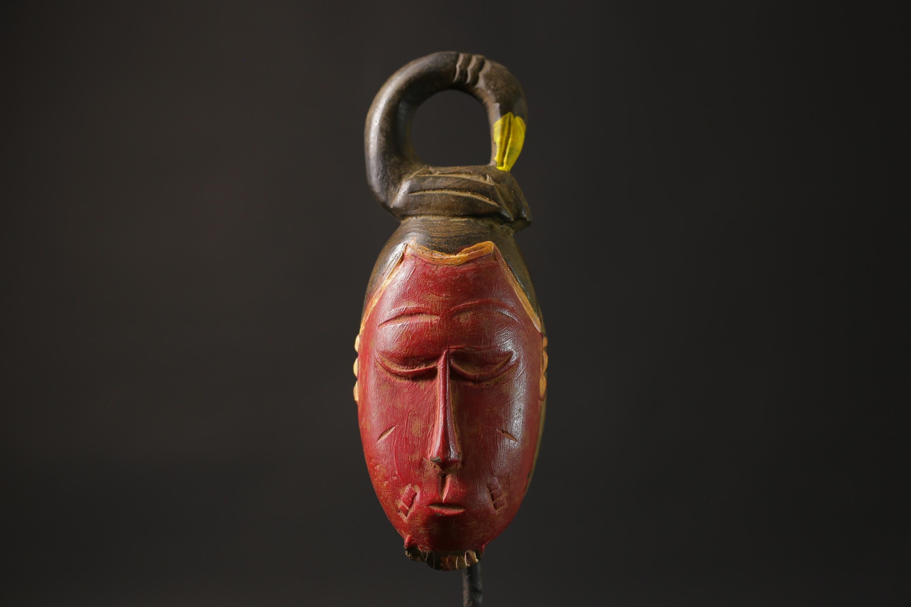 African wood mask antiques west african Guro Gu Mask Masks for wall-8657