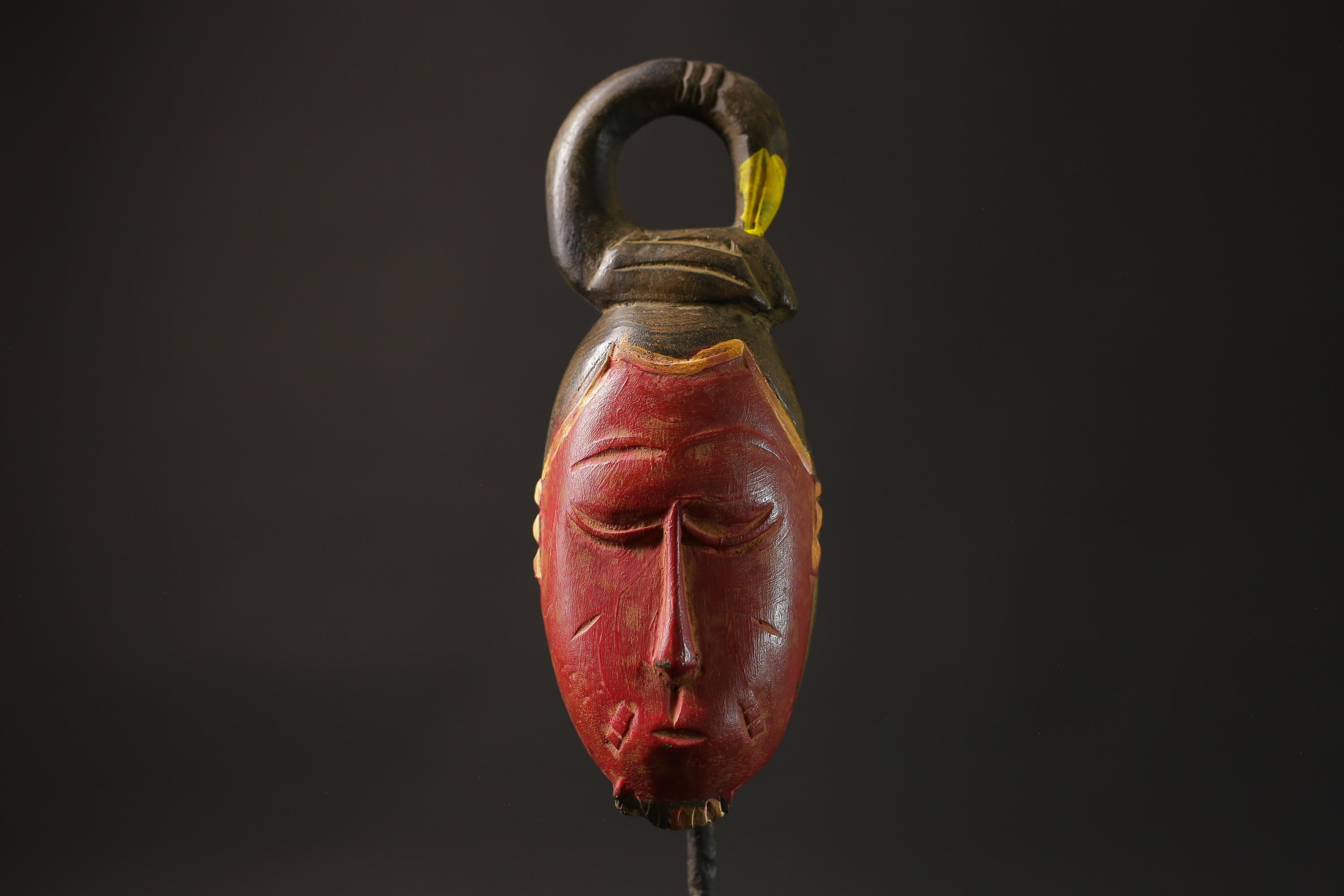 African wood mask antiques west african Guro Gu Mask Masks for wall-8657