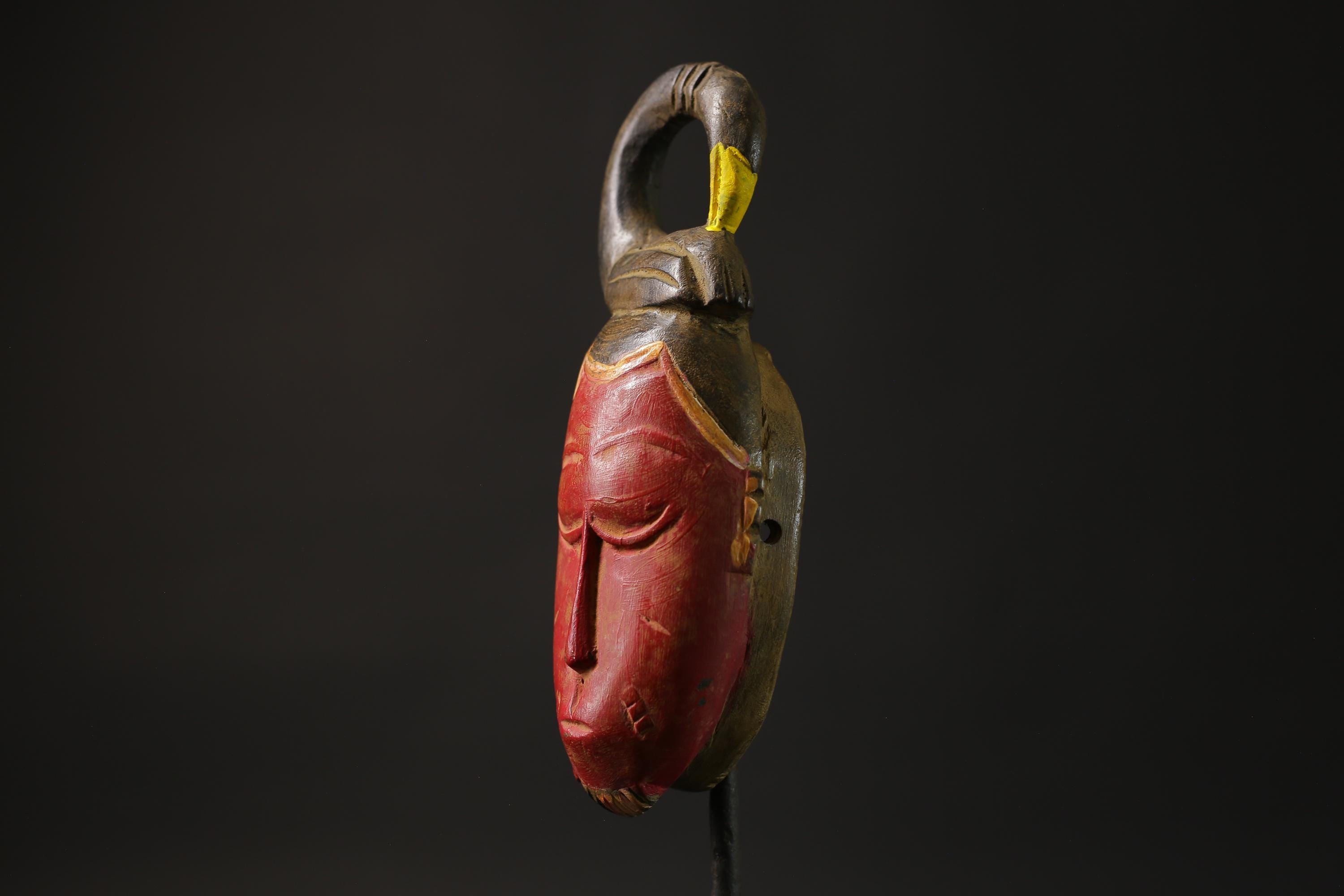 African wood mask antiques west african Guro Gu Mask Masks for wall-8657