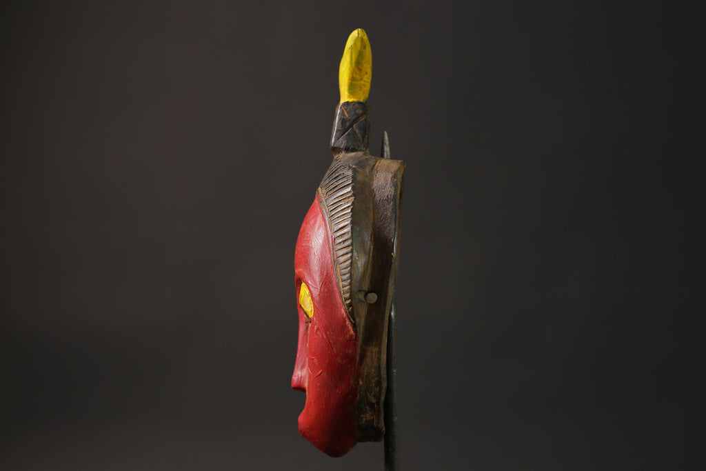 African wood mask antique Cote d'Ivoire specifically a Guro mask Wood guro Masks for wall-8655