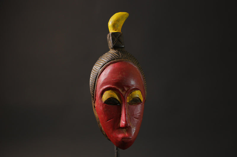 African wood mask antique Cote d'Ivoire specifically a Guro mask Wood guro Masks for wall-8655