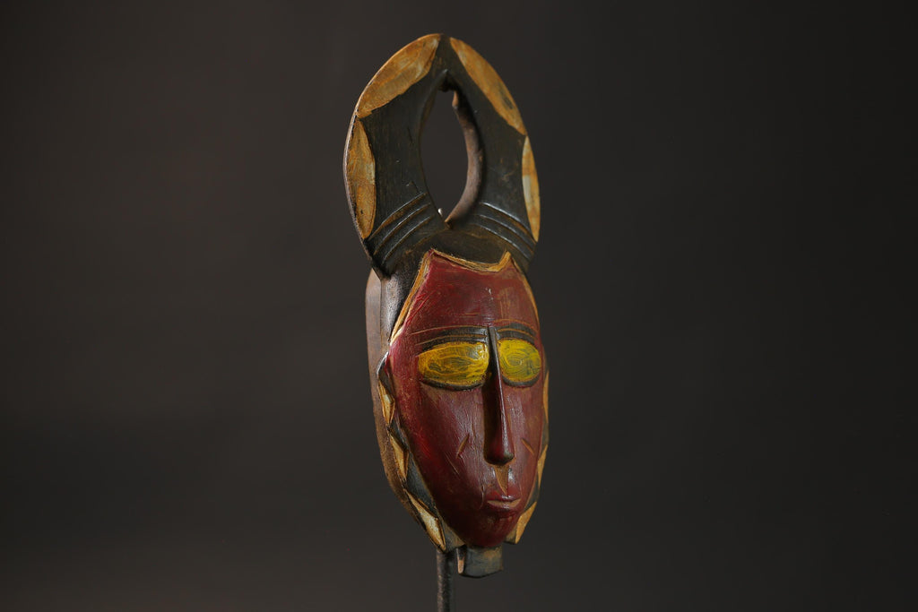 African wood mask antiques  African wall face intage Wall Hanging guro Masks for wall-8651
