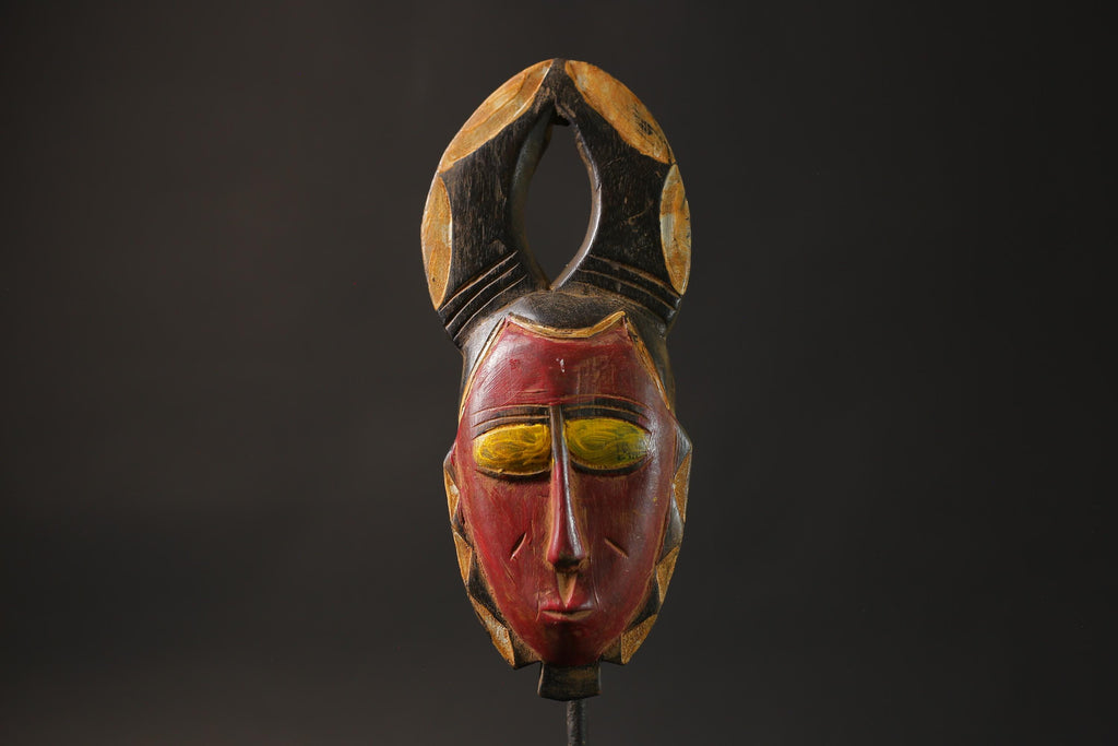 African wood mask antiques  African wall face intage Wall Hanging guro Masks for wall-8651