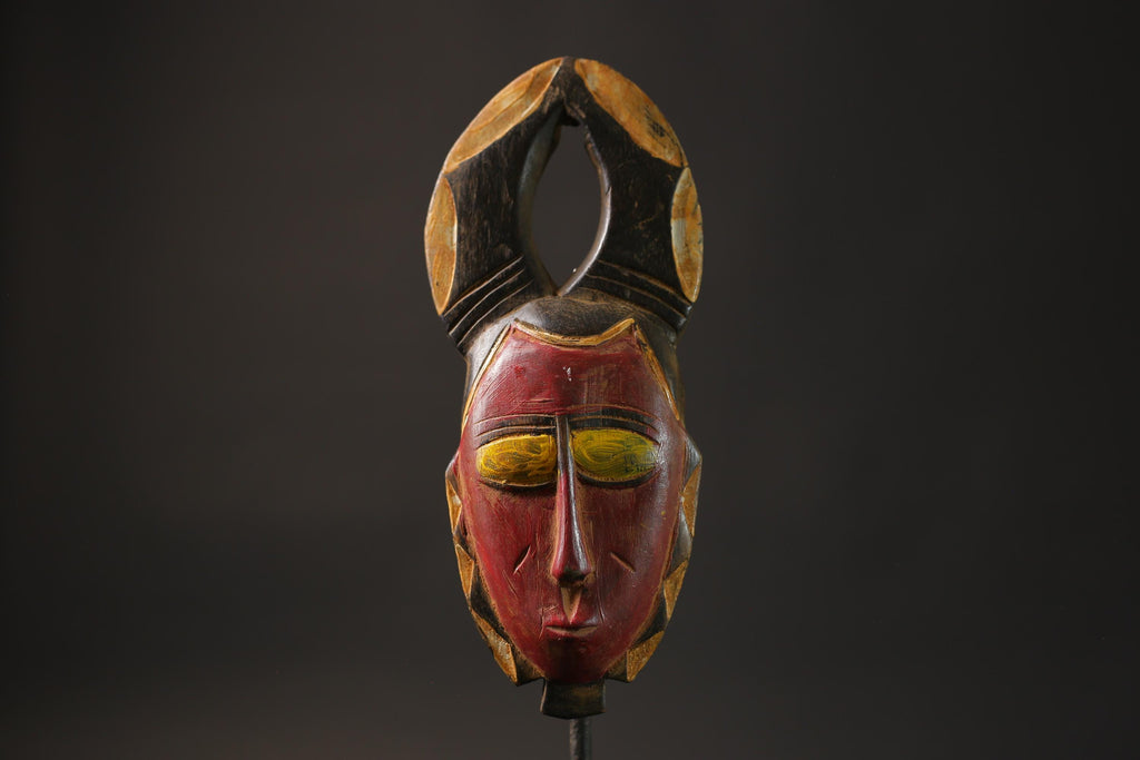 African wood mask antiques  African wall face intage Wall Hanging guro Masks for wall-8651