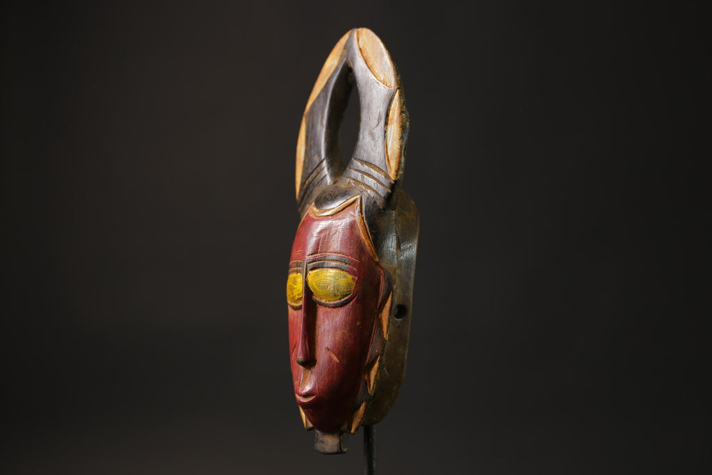 African wood mask antiques  African wall face intage Wall Hanging guro Masks for wall-8651