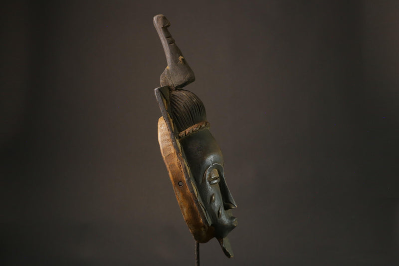 African mask wood African real figure vintage African masks for wall Antique Mask Guro Masks-7465