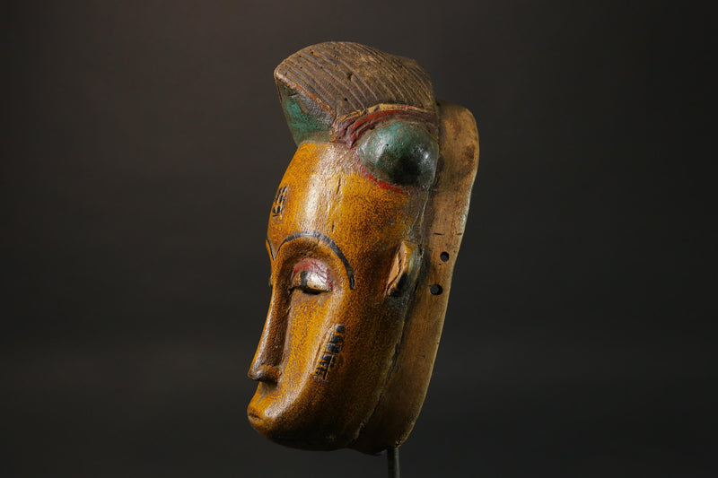 African wood mask antiques Hand Carved Wooden Tribal Art Face Mask Guro Masks for wall-8790