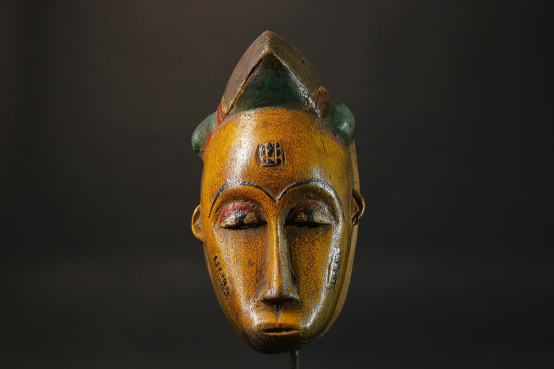 African wood mask antiques Hand Carved Wooden Tribal Art Face Mask Guro Masks for wall-8790