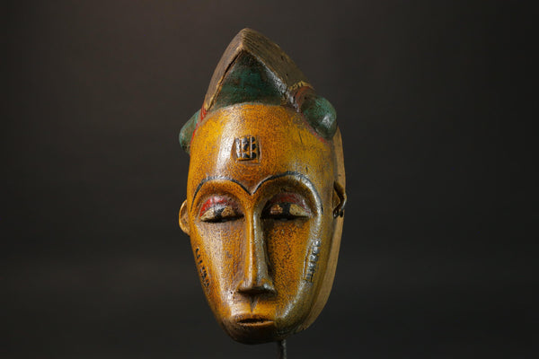 African wood mask antiques Hand Carved Wooden Tribal Art Face Mask Guro Masks for wall-8790