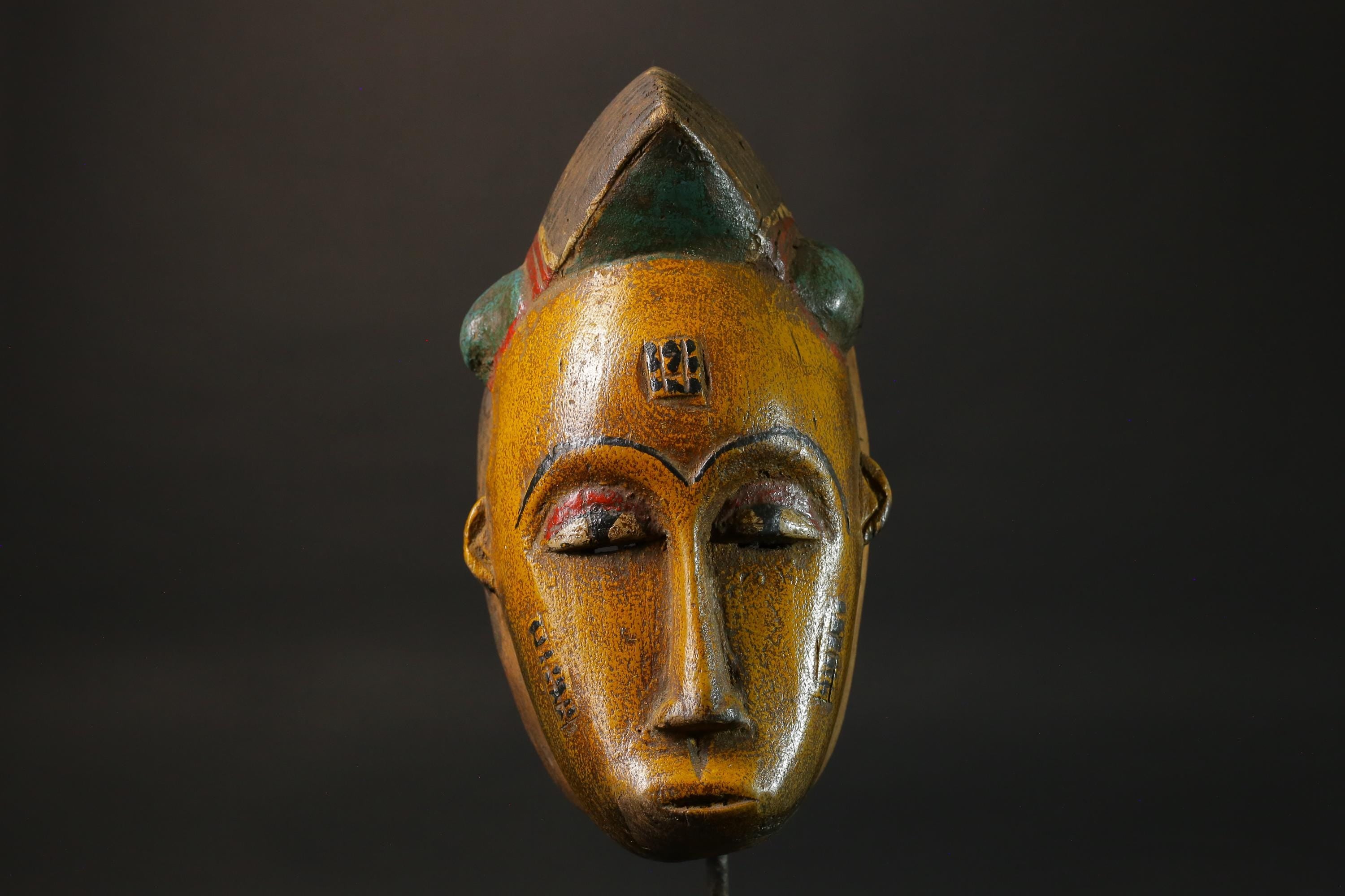 African wood mask antiques Hand Carved Wooden Tribal Art Face Mask Guro Masks for wall-8790