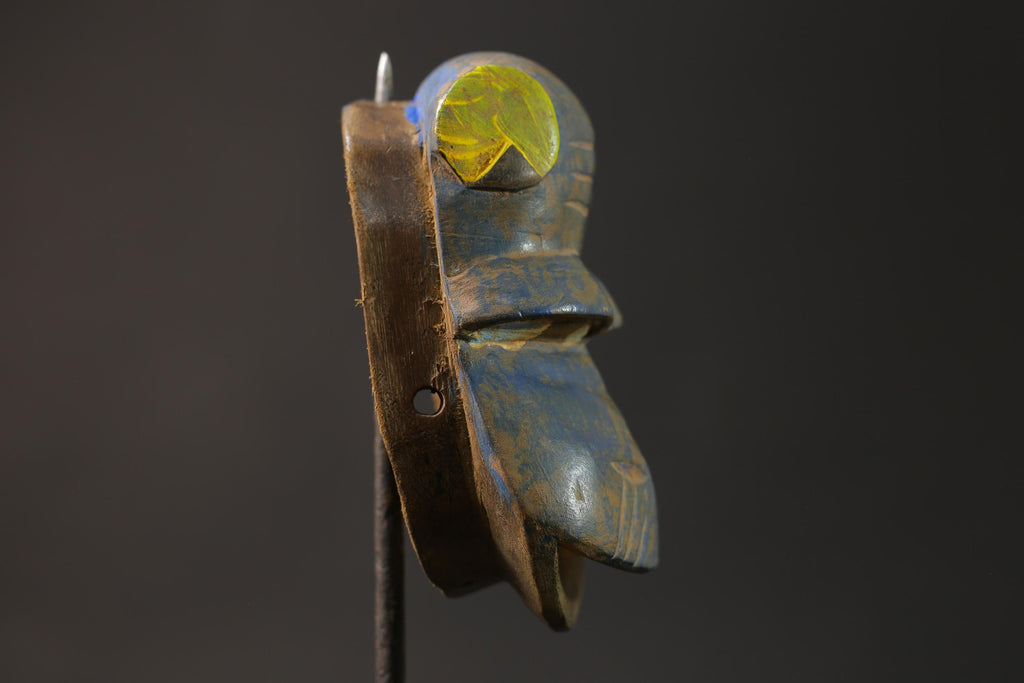African wood mask antiques Guro African wall decor tribe Baule Monkey Masks for wall-8663