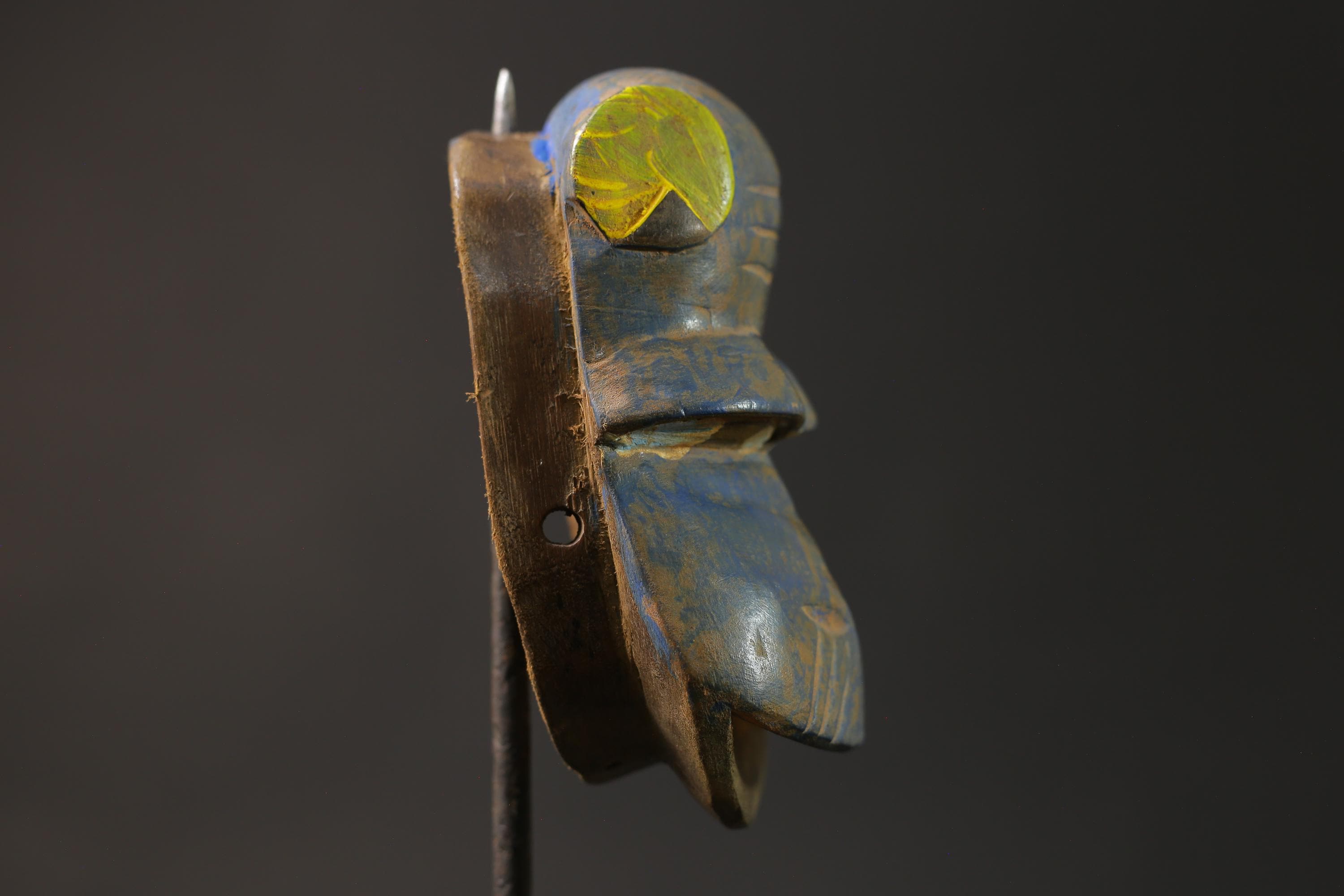 African wood mask antiques Guro African wall decor tribe Baule Monkey Masks for wall-8663