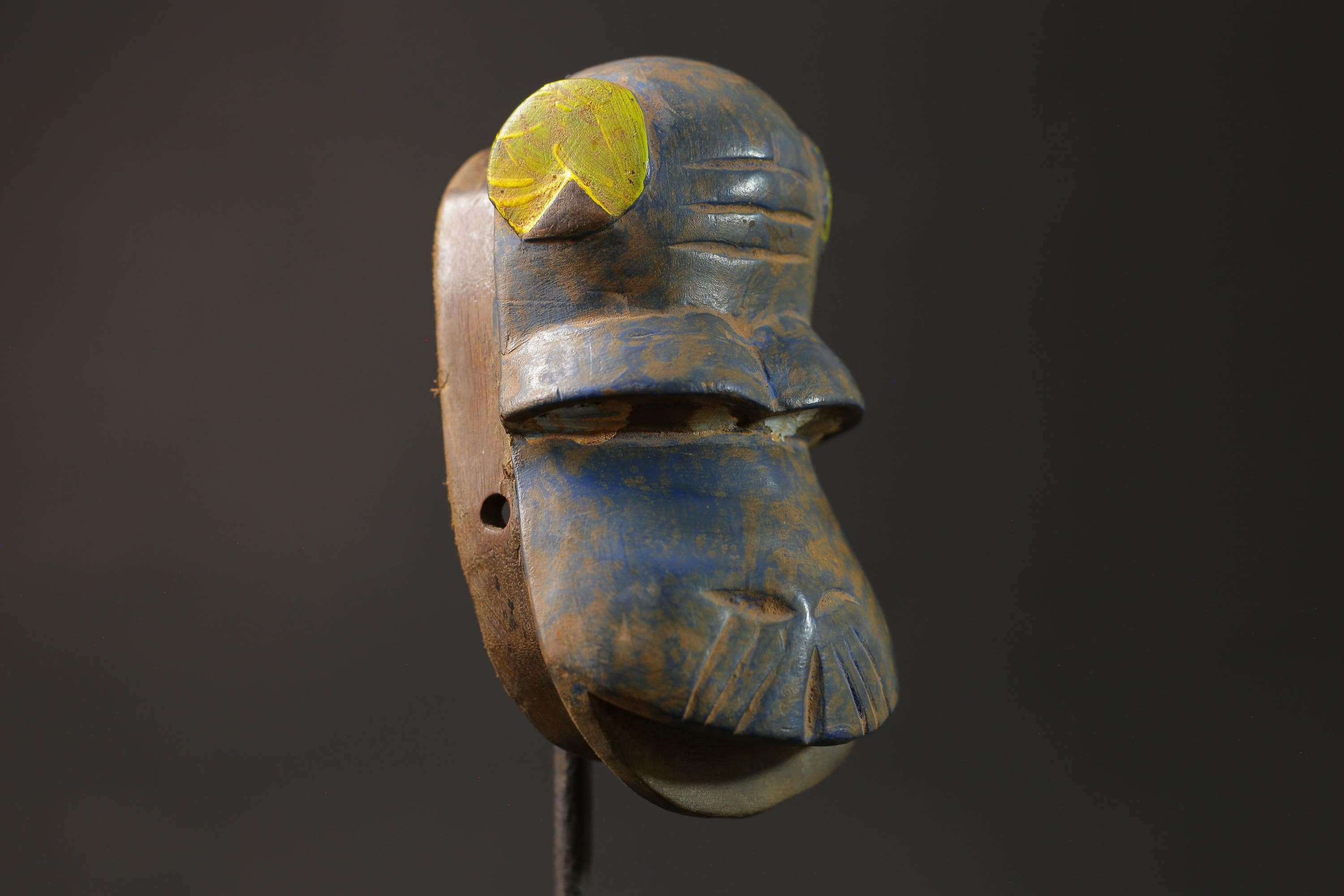 African wood mask antiques Guro African wall decor tribe Baule Monkey Masks for wall-8663