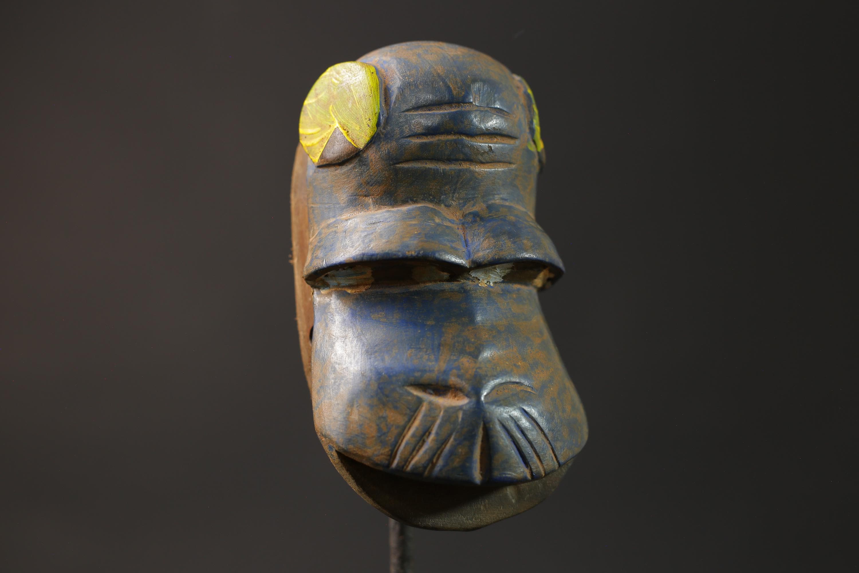 African wood mask antiques Guro African wall decor tribe Baule Monkey Masks for wall-8663