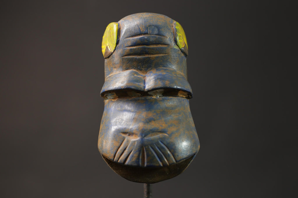 African wood mask antiques Guro African wall decor tribe Baule Monkey Masks for wall-8663